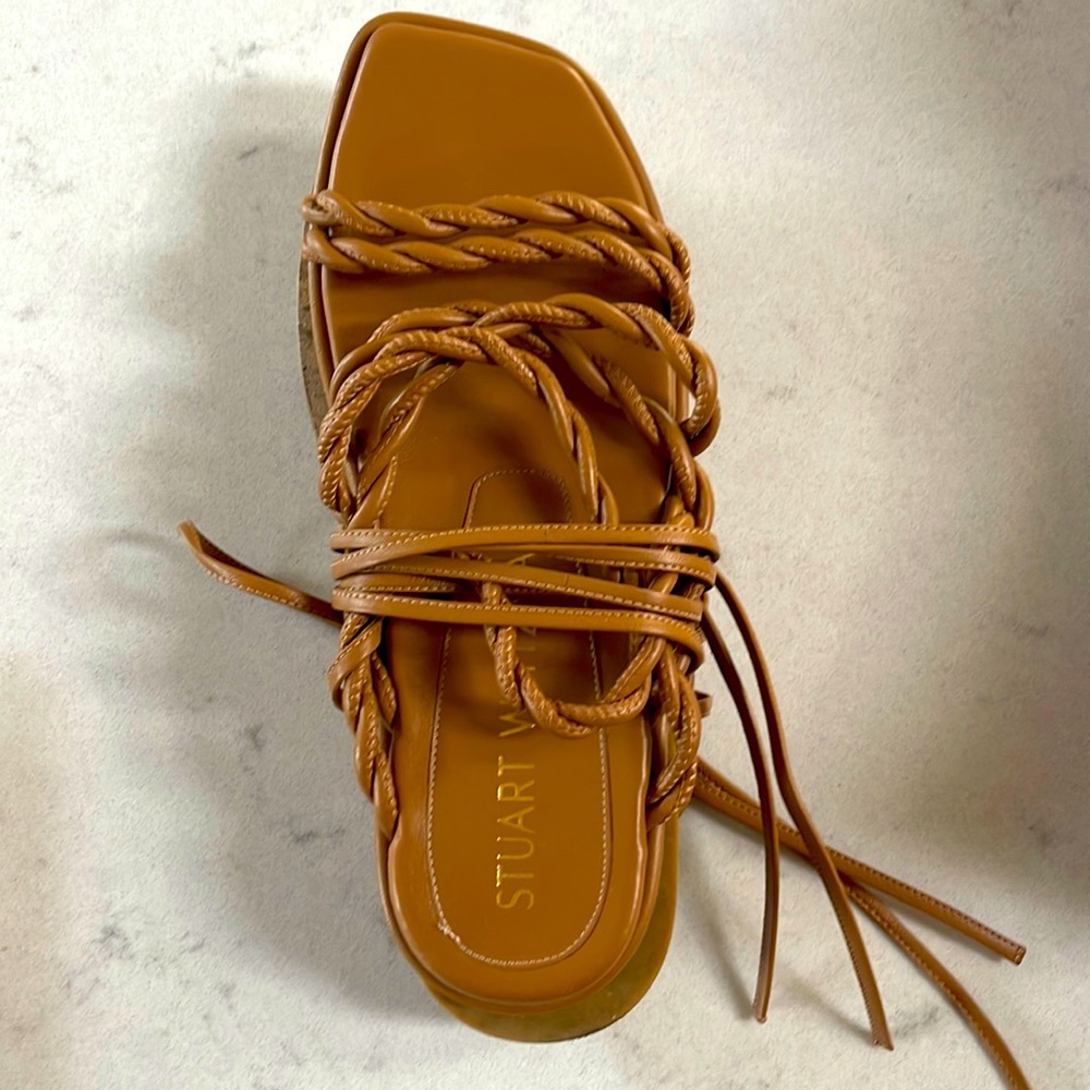Stuart Weitzman Calypso Ankle Wrap Sandals